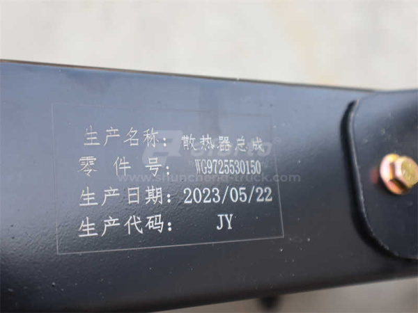 Радиатор охлаждения HOWO A7 пластмассовый