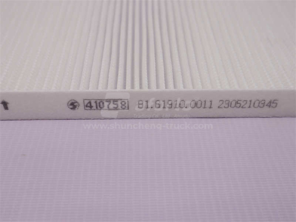 Фильтр салона 81.61910.0011 SHAANXI X3000/F3000 (оригинал)