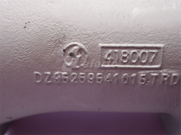 Труба выхлопная (к гофре) SHAANXI X3000 (оригинал)