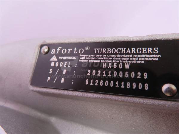 Турбокомпрессор 8908/8921/8926 WD615 336 л.с. HOWO/SHAANXI Фланец AFORTO