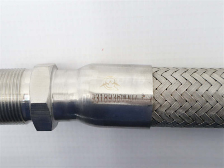 Шланг воздушный компрессора SHAANXI L=400mm (высокого давления) 27*27 QUNYAN
