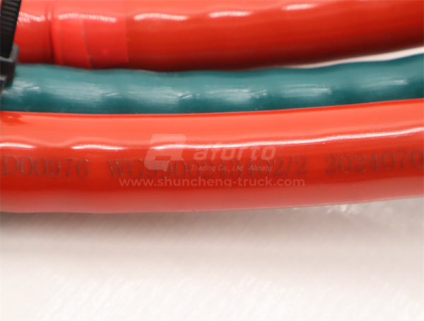 Трос переключения передач КПП HOWO T5G 3.402 м красный (хорошее качество)