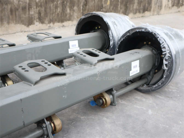 Ось прицепа FUWA 13T в сборе с барабанами толщ 11mm