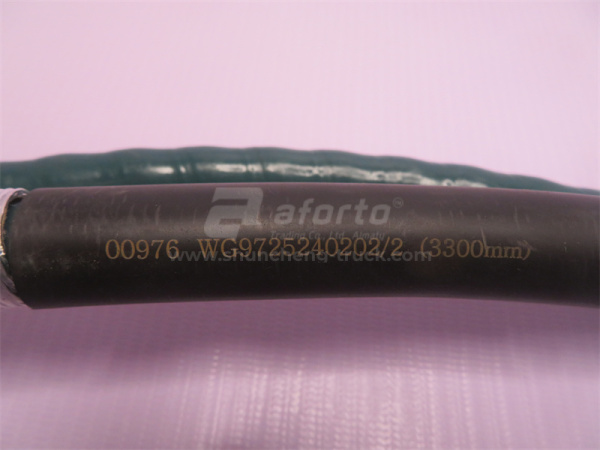 Трос переключения передач КПП HOWO 2010 3,3 м черный (хорошее качество)