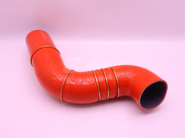 Патрубок интеркулера 100*100 (синий ,S -образный) SHAANXI F2000 5406/5401 QINYAN