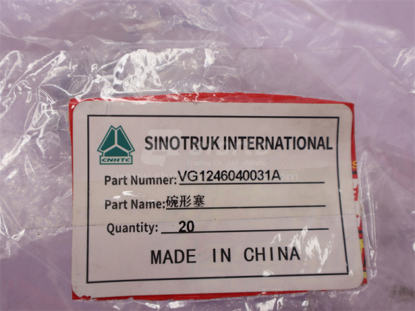 Заглушка блока двигателя D12/WP12 D=17 (оригинал)