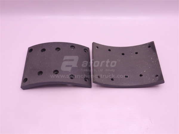 Накладка колодки тормозной SHAANXI F2000 передней (10 отв.) JIAXING