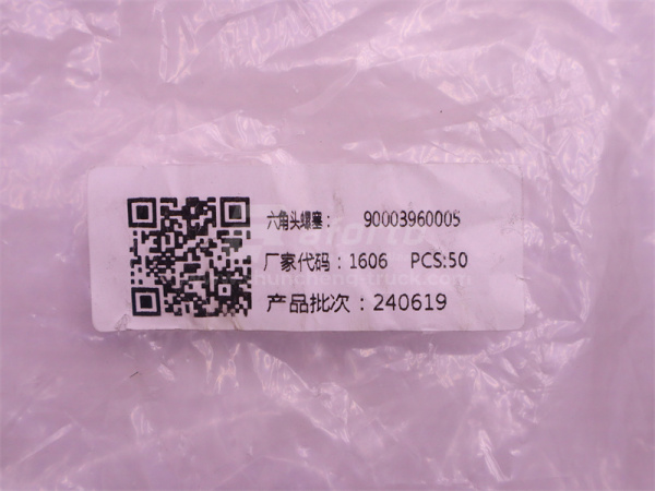 Пробка на труба подачи антифриза WD615