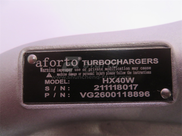 Турбокомпрессор 8896 WD615 290 л.с. SHAANXI Хомут AFORTO