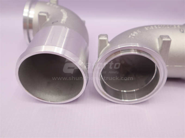 Трубка воздушный турбины WD615/HOWO алюминиевый 0165 (оригинал)