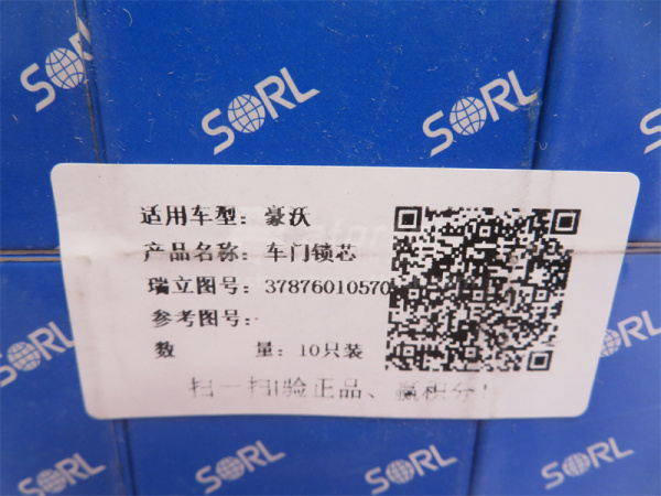 Личинка замка двери HOWO левый + правой SORL