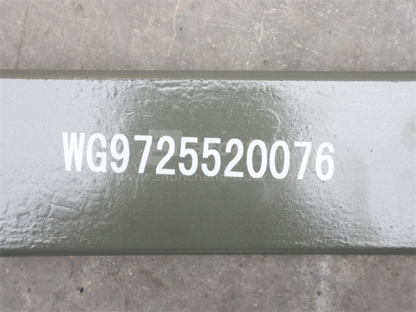 Лист рессоры HOWO/V7 новая модель передней № 2 - 18мм длина 1870мм