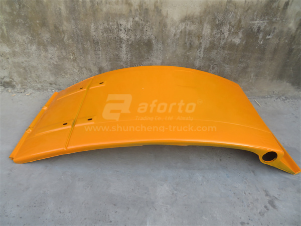 Брызговик SHAANXI F2000 переднего колеса желтый левый