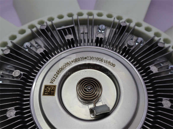 Гидромуфта вентилятора D12 в сборе с вентилятора (оригинал)