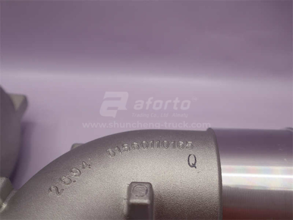 Трубка воздушный турбины WD615/HOWO алюминиевый 0165 (оригинал)