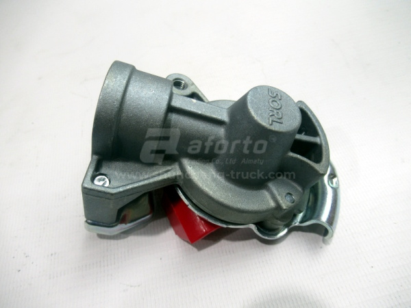 Соединительная головка на прицеп красная с клапаном M22х1.5 УНИВЕРСАЛЬНОЕ 4522002110