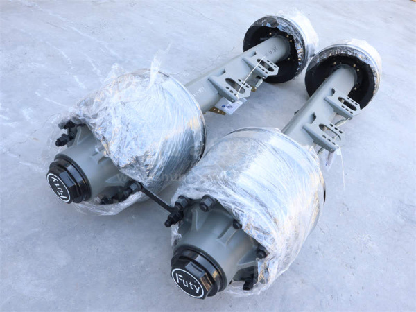 Ось прицепа FUWA 16T в сборе с барабанами толщ 14mm