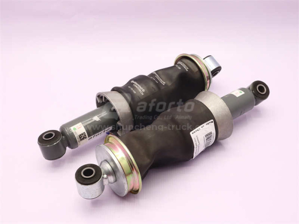 Амортизатор кабины HOWO 2010 задний пневматический (оригинал)