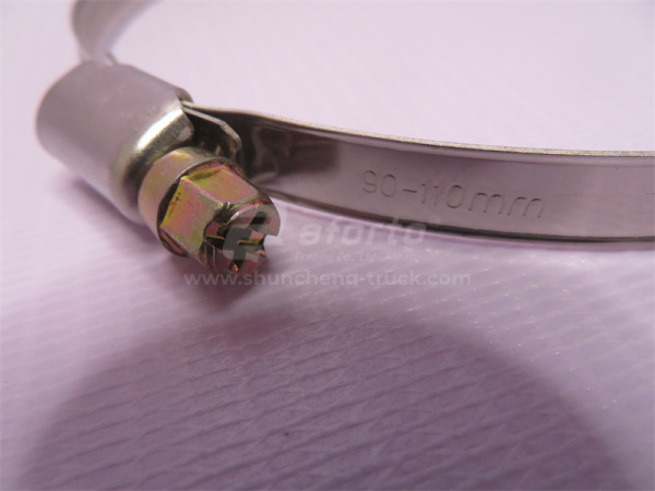 Хомут червячный широкий D = 90-110