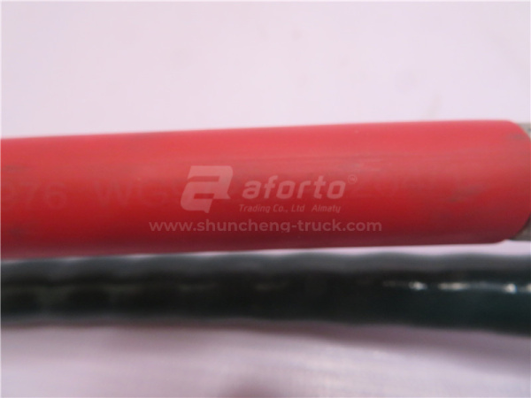 Трос переключения передач КПП HOWO 2010 3.4 м красный (хорошее качество)