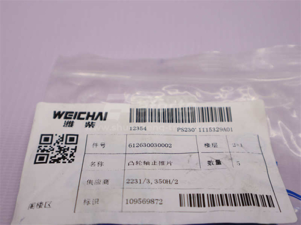 Пластина для крепления распредвала WP12/D12 (оригинал)