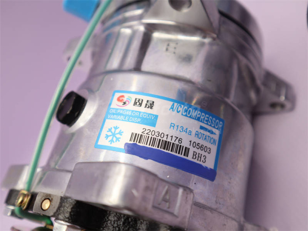 Компрессор кондиционера SHAANXI F2000 8PK R134A (хорошее качество)