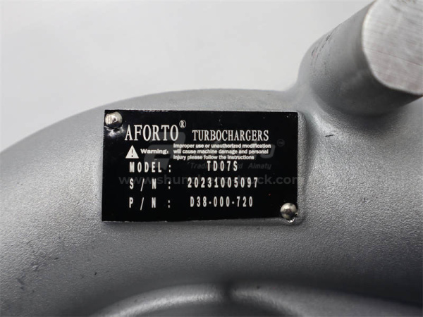 Турбокомпрессор D38-000-720/RHE6036-43-2 LW500FN SHANGCHAI D9 AFORTO