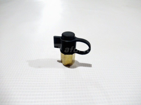 Переходник штуцер рессивера (бронзовый) SHAANXI X6000 (оригинал)