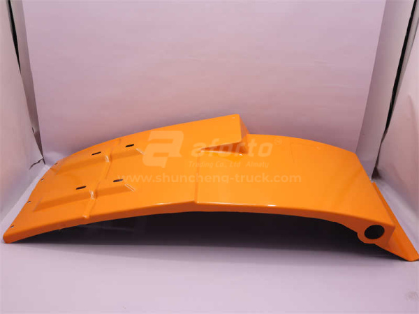 Брызговик SHAANXI M3000/X3000 переднего колеса желтый левый новая модель