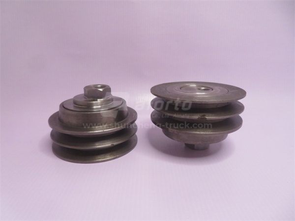 Шкив натяжителя ремня WD615 (под 2 ремня , эксцентрик)