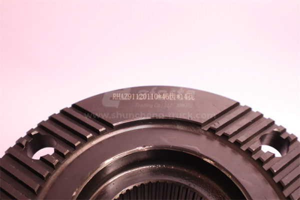 Фланец моста HOWO 2009 165/90/46/4 (диаметр /высота 90mm/шлицы /отверстия) 14mm