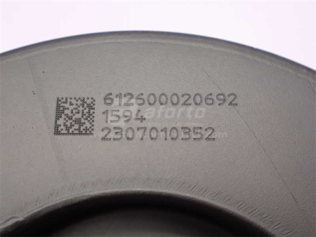 Балансир коленвала передний WD618/WD12/WP10.380E32 (оригинал)