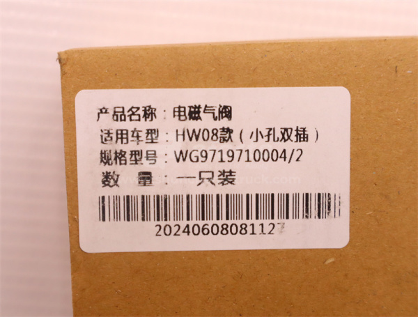 Клапан электромагнитный HOWO 2008/SHAANXI