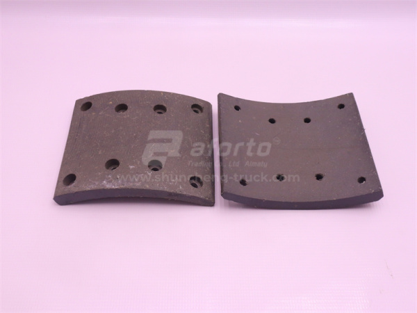 Накладка колодки тормозной SHAANXI F2000 передней (8 отв.) JIAXING