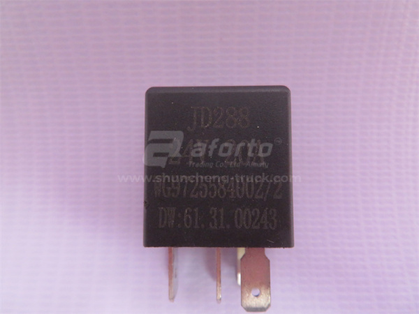 Реле 4 контактное HOWO 24V