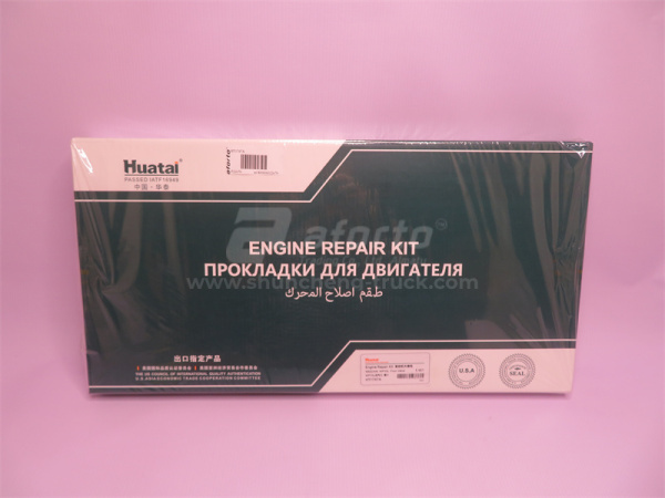Ремкомплект двигателя WEICHAI WP10 (4 клапана) полный (все прокладки +сальн) HUATAIZHONGKA
