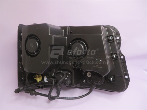 Фара SHAANXI F3000 левая без накладка (оригинал)