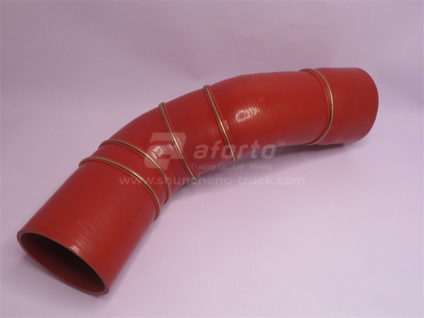 Патрубок интеркулера 100*110 (синий ,S -образный) SHAANXI F2000 QINYAN