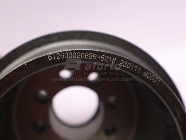 Шкив коленвала WD615 (под 10PK ремень) погрузчик XCMG ZL50 (оригинал)