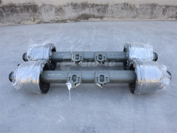 Ось прицепа FUWA 16T в сборе с барабанами толщ 14mm