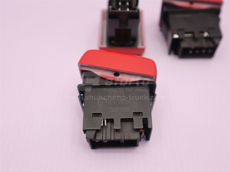 Переключатель щитковый SHAANXI X3000 аварийной сигнализации (оригинал)