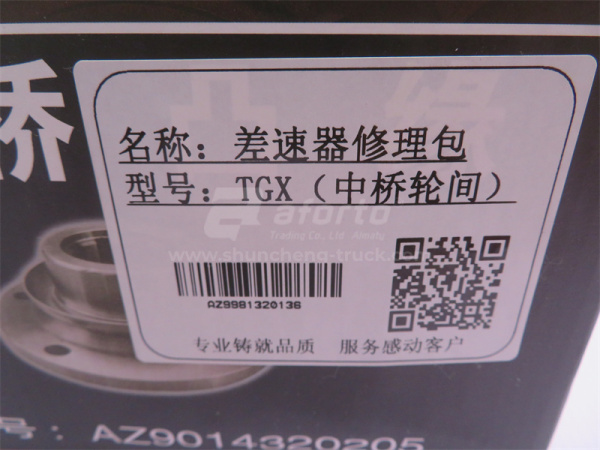 Ремкомплект дифференциала SHAANXI HANDE TGX заднего моста