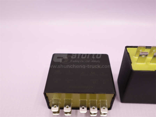 Реле поворотов SHAANXI X3000/F2000 (9 контактов)  пластмасса+?металл (оригинал)