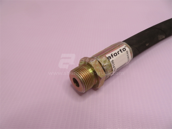 Шланг воздушный компрессора HOWO L=400mm 22*22 (высокого давления, резиновый)