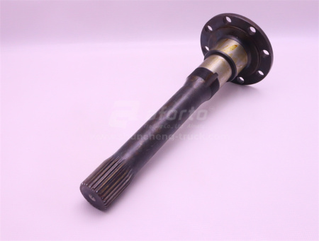 Вал среднего моста AC16 проходной (165 фланец.8 отв.26 шлицов) 445mm