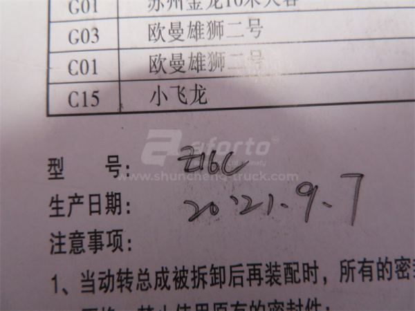 Ремкомплект гидроусилителя рулевого управления HOWO/SHAANXI (53 мм) (оригинал)