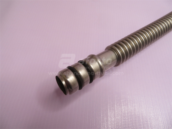 Трубка масляная турбины HOWO 580MM