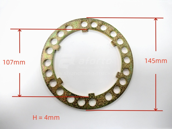 Шайба стопорная ступицы задней HOWO 22 отверстия