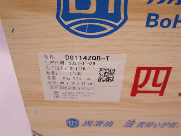 Поршневая группа SHANGCHAI D6114B BOHAI