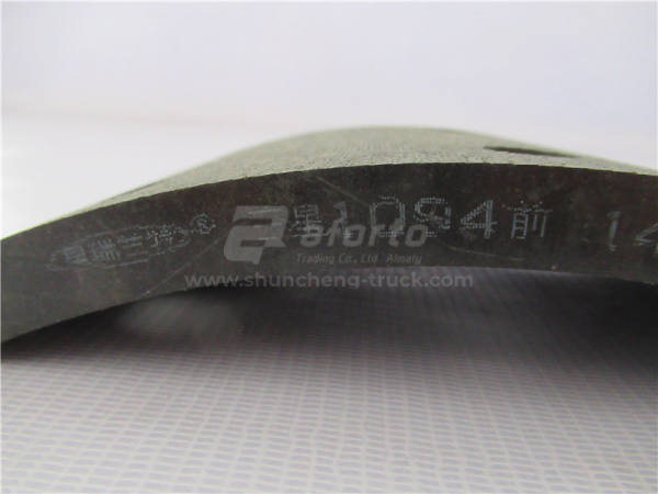 Накладка колодки тормозной FOTON OUMAN ETX 1094 передней верхняя 130mm 6 отв